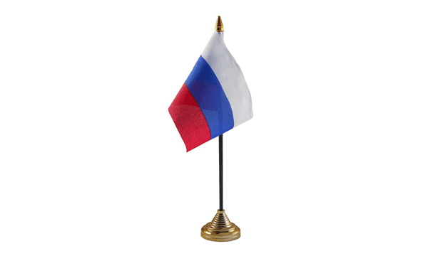 Russia Table Flags